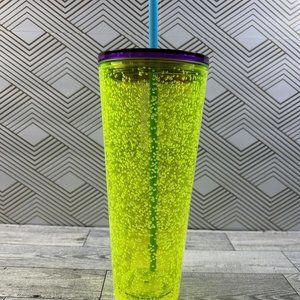 STARBUCKS Tumbler 2020 Neon Lime Green Bubble Venti, 24 oz, New